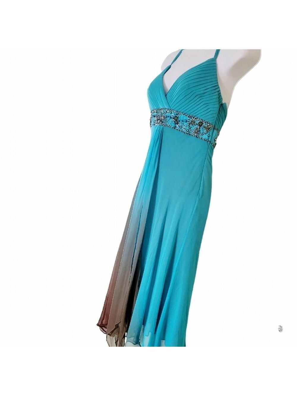 Sue Wong Halter Formal Dress Size 4 - Picture 2 of 11